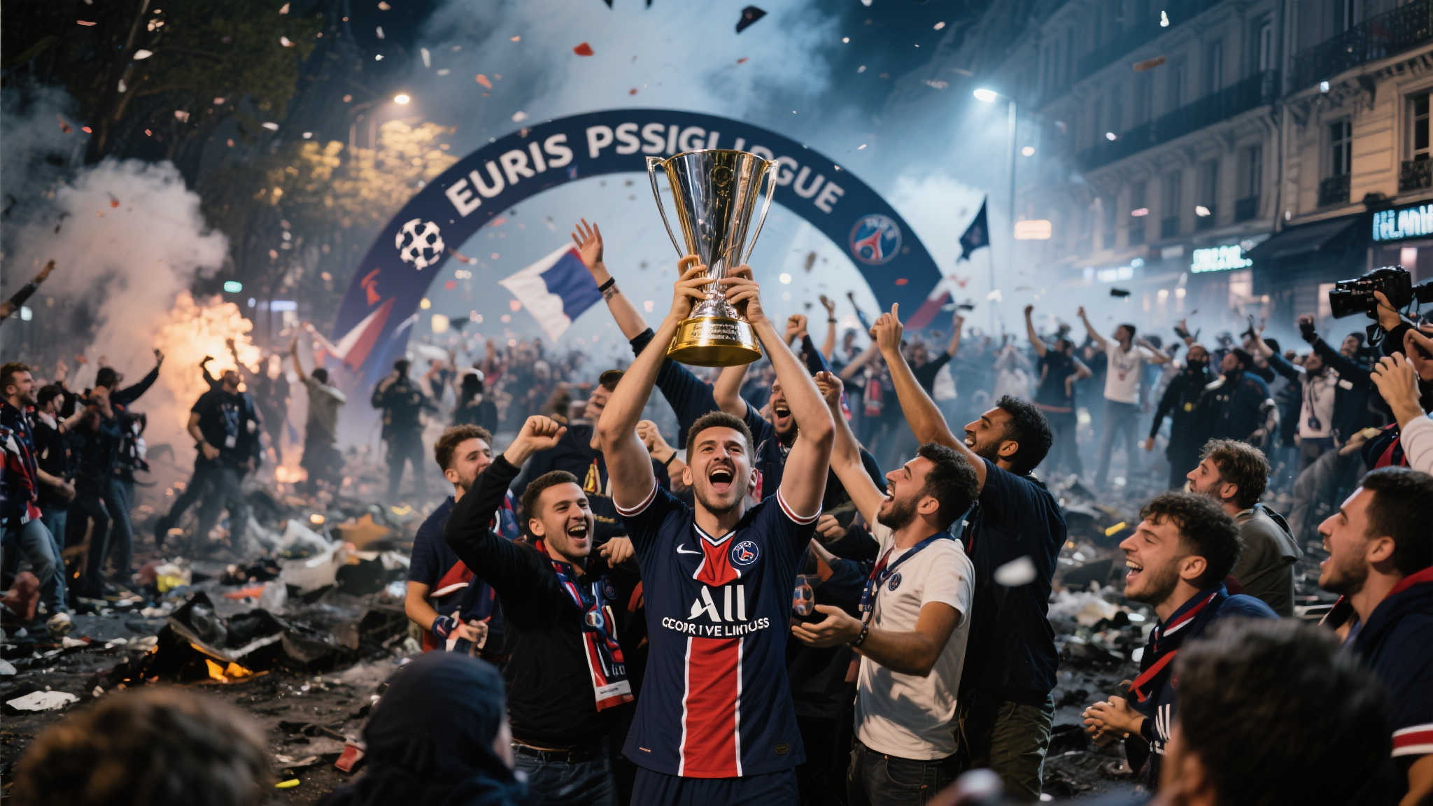 巴黎圣日耳曼问鼎欧冠，法国多地爆发不安情绪